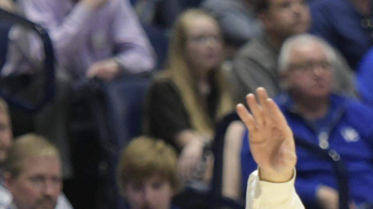 Georgia head coach Mark Fox during Friday's game against Kentucky in the SEC Tournament. 