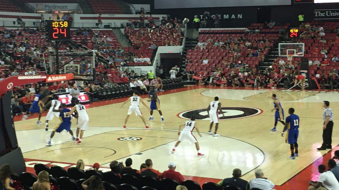 Georgia played Fort Valley State in an exhibition Thursday. 