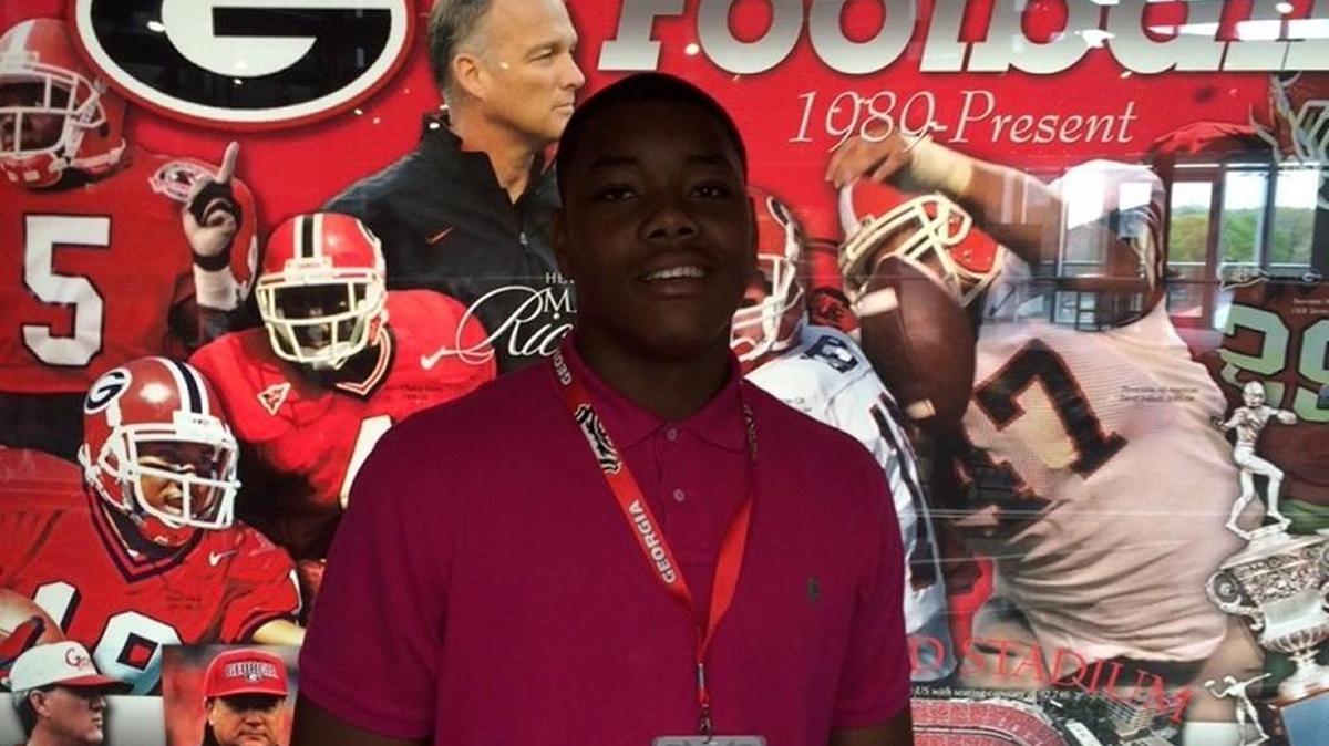 Travon Walker poses for a photo during a previous visit Georgia.