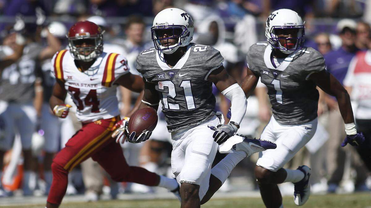 TCU running back Kyle Hicks has scored 12 touchdowns in the Horned Frogs' uptempo attack. 