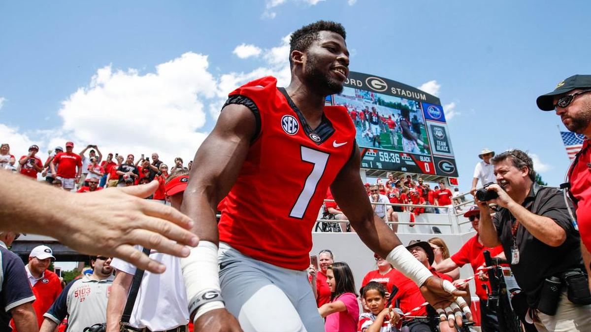 Georgia outside linebacker Lorenzo Carter.