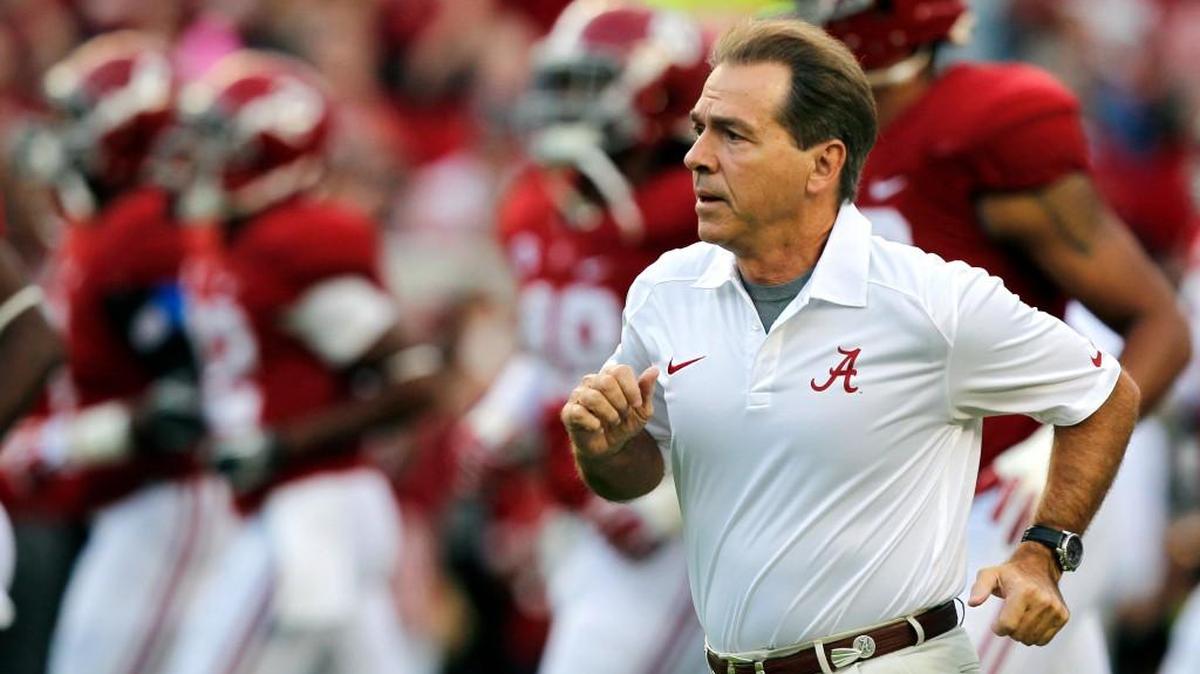 Nick Saban’s Alabama Crimson Tide won the national championship last season.