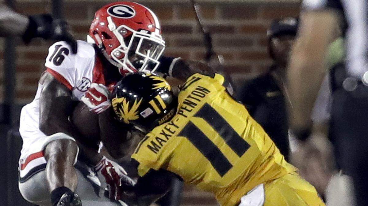 Isaiah McKenzie caught what would end up being the game-winning touchdown against Missouri. 