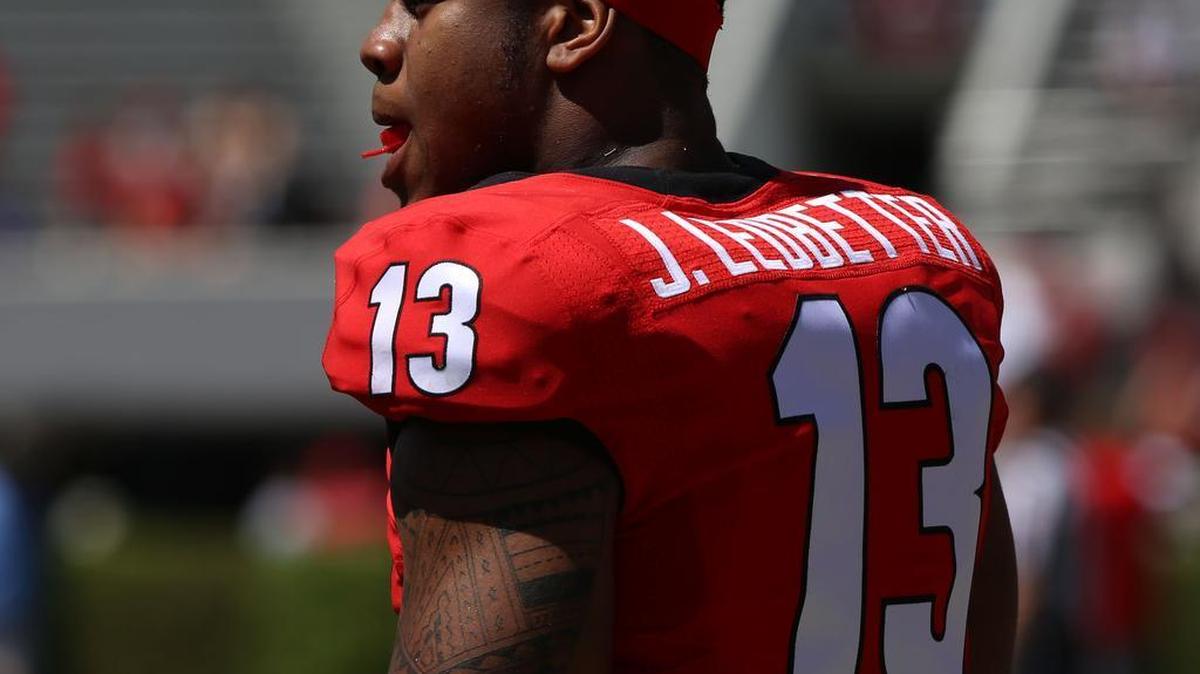 Defensive tackle Jonathan Ledbetter was arrested Sunday morning.