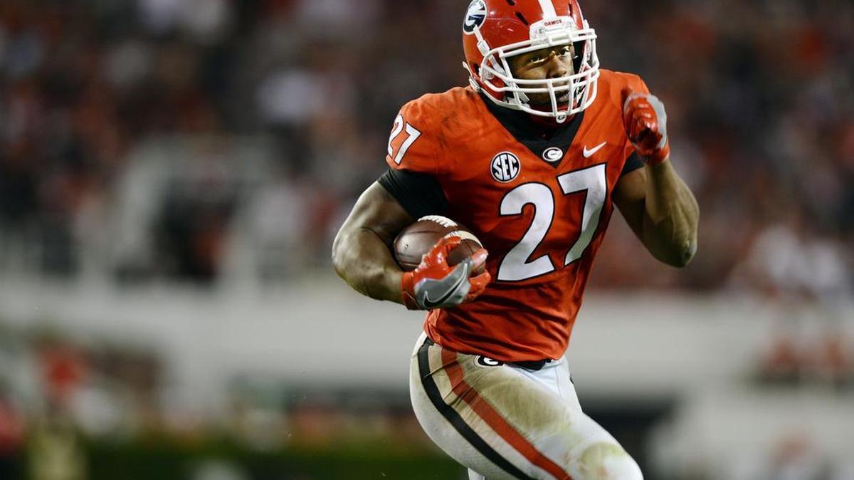 Nick Chubb ran for 131 yards against Samford.