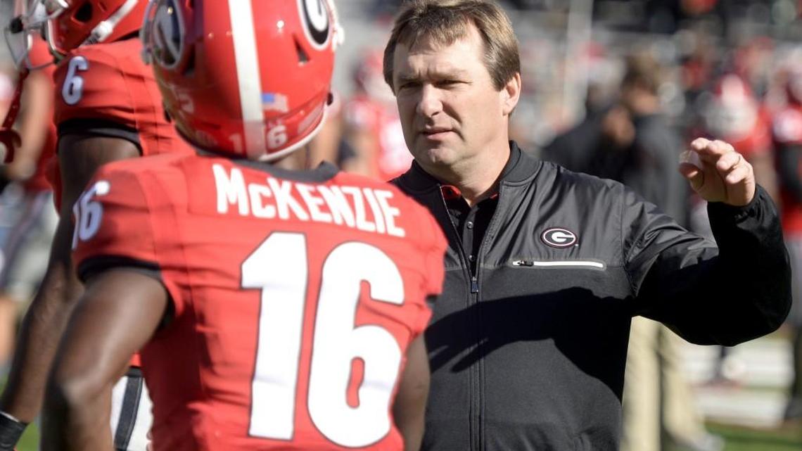 Georgia head coach Kirby Smart will speak at the Macon Touchdown Club’s jamboree Feb. 13.