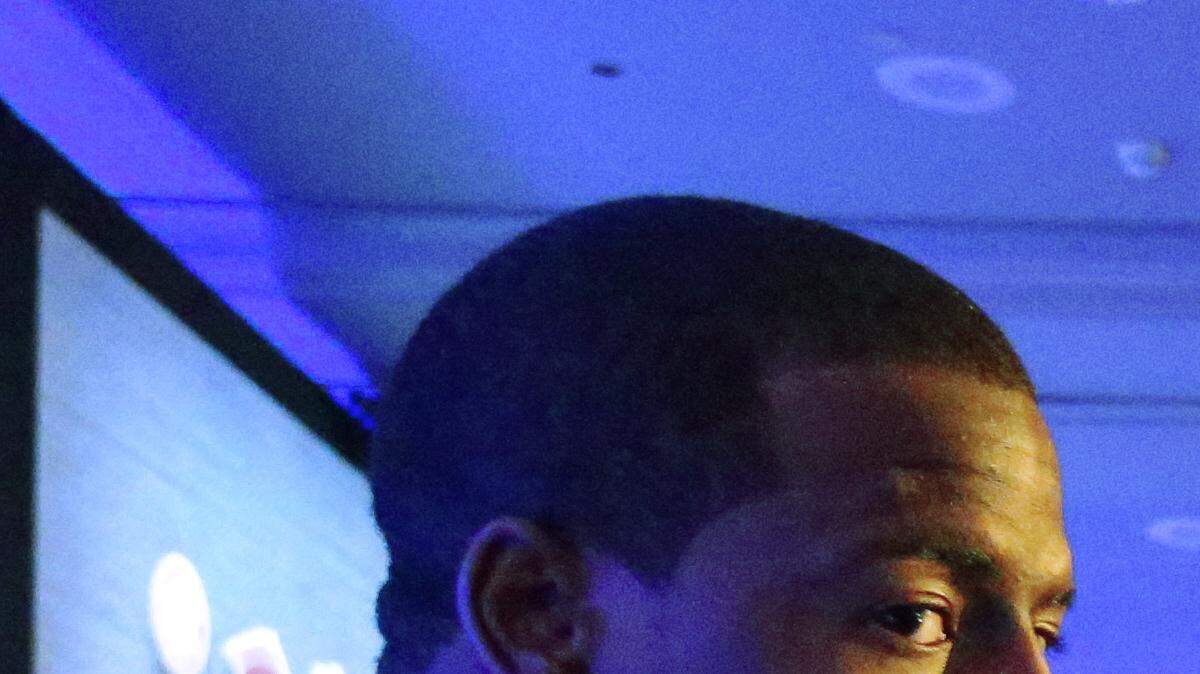 Nick Chubb, star running back and potential hop farmer, fields questions at SEC Media Days. 