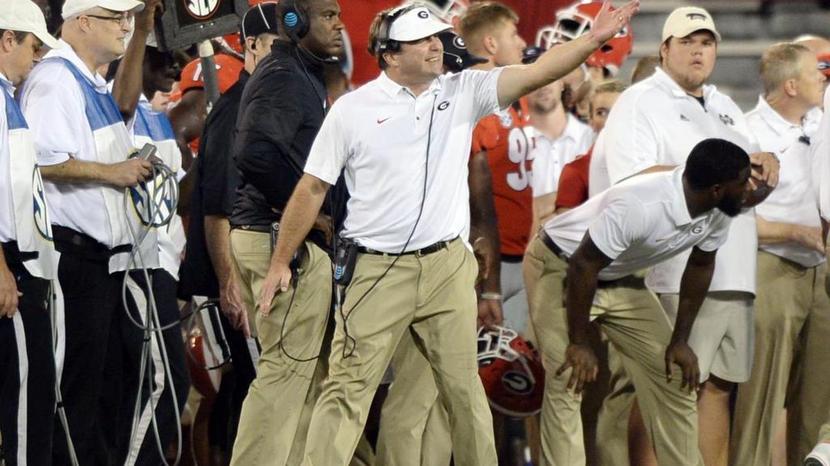 Head coach Kirby Smart. 