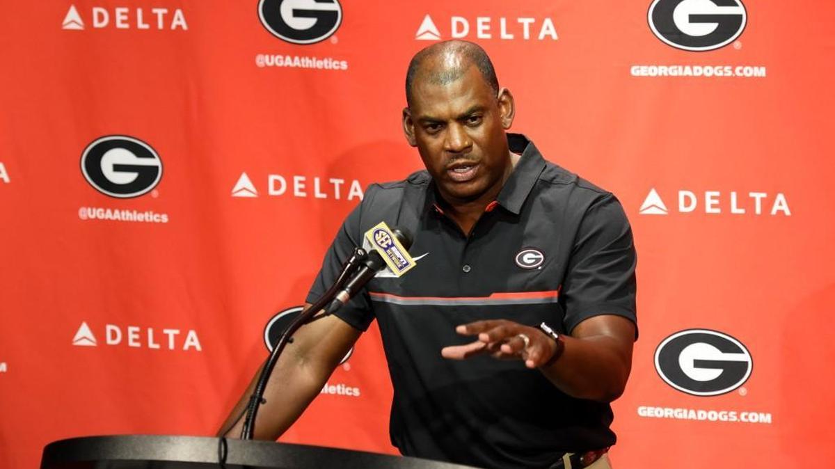 Georgia defensive coordinator Mel Tucker.