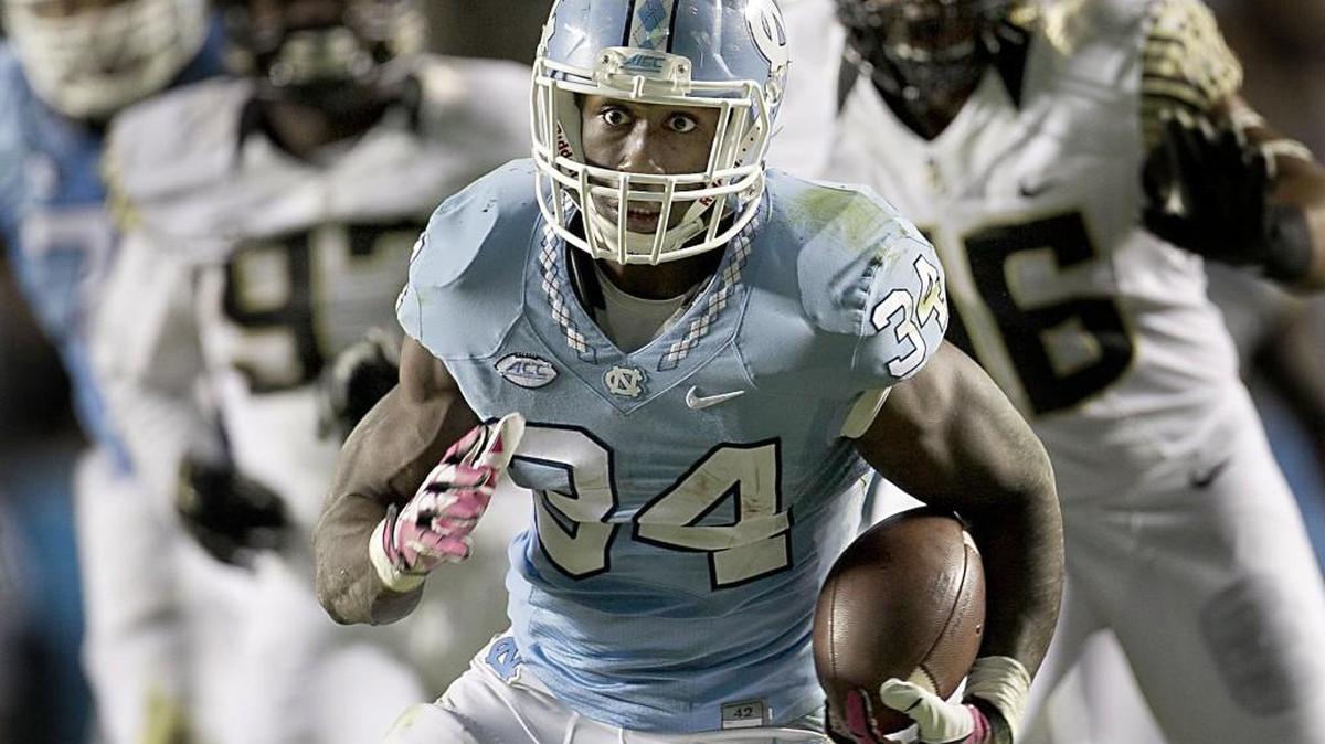 North Carolina tailback Elijah Hood is the centerpiece of an uptempo offense that Georgia will face on Saturday.