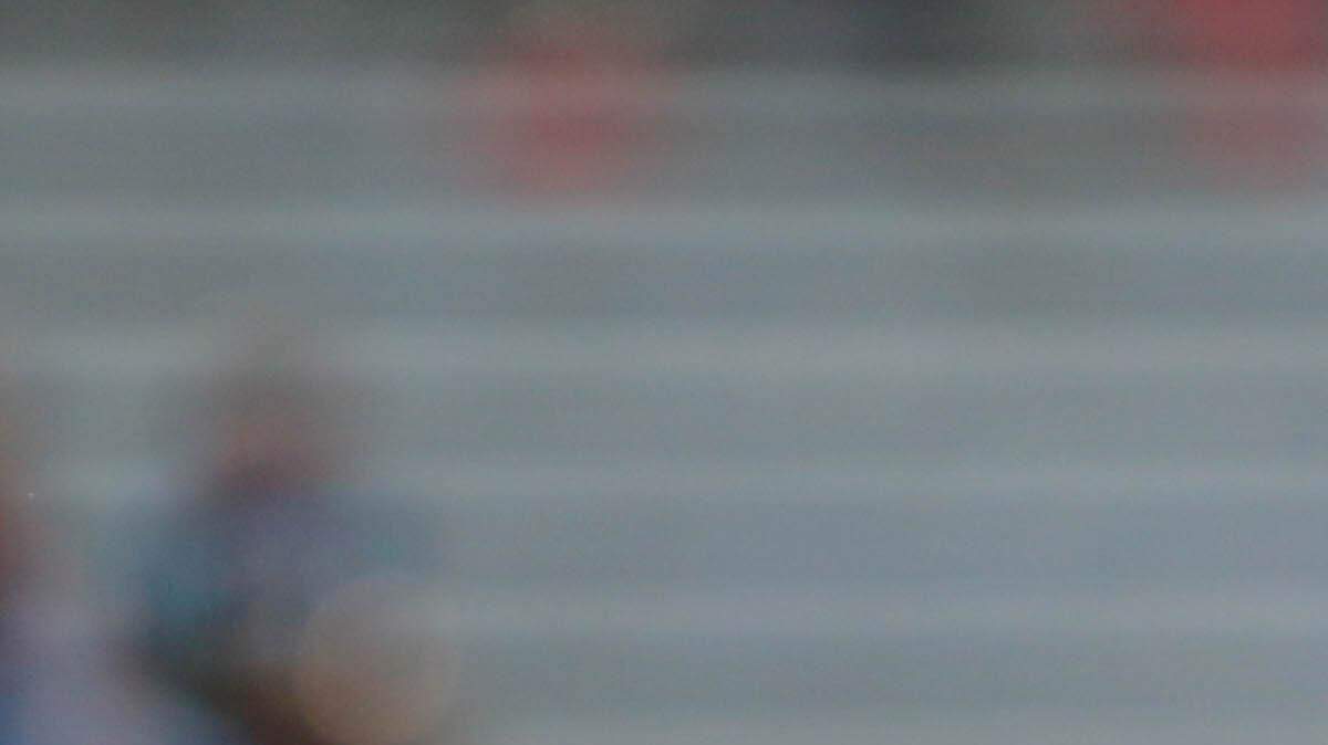 Jacob Eason warms up before Georgia's G-Day spring game. 