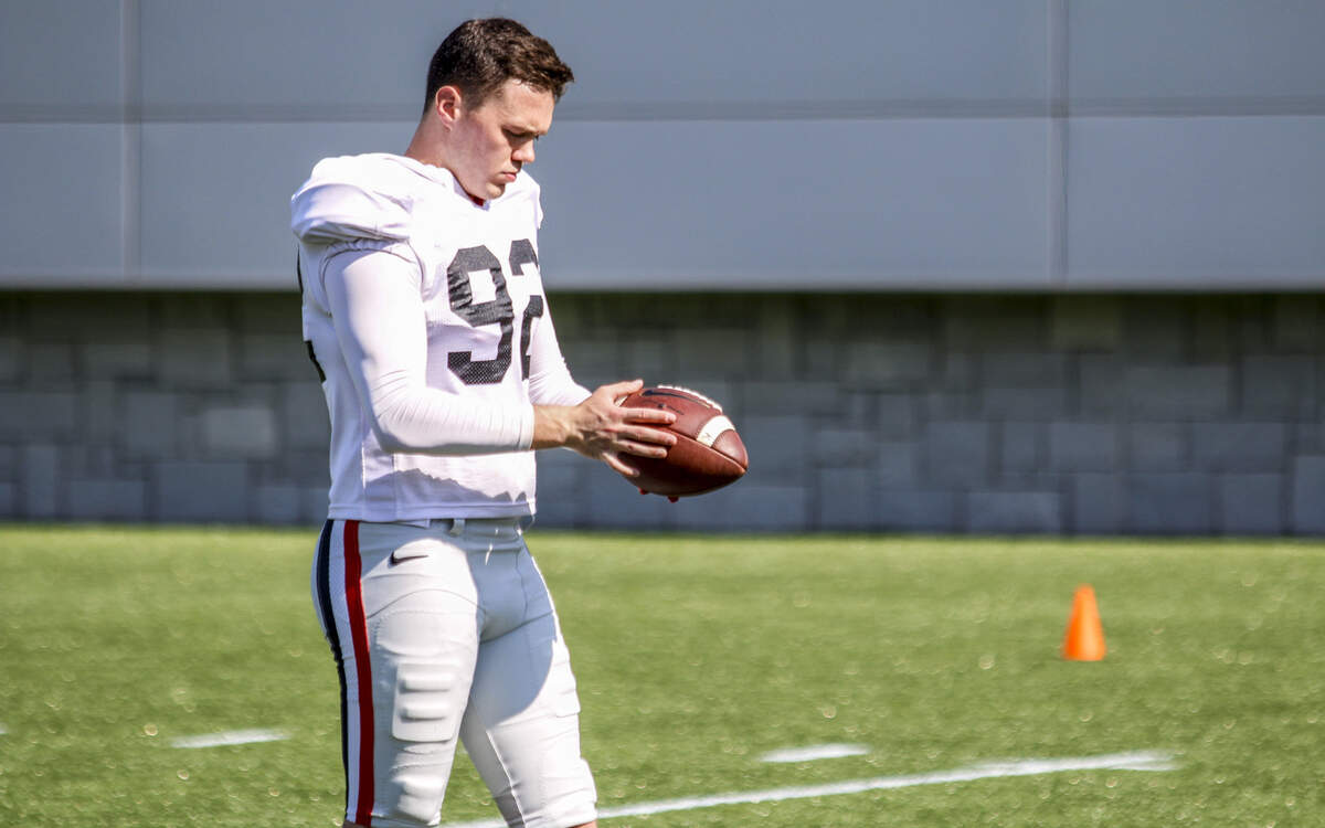 Georgia punter Cameron Nizialek. 