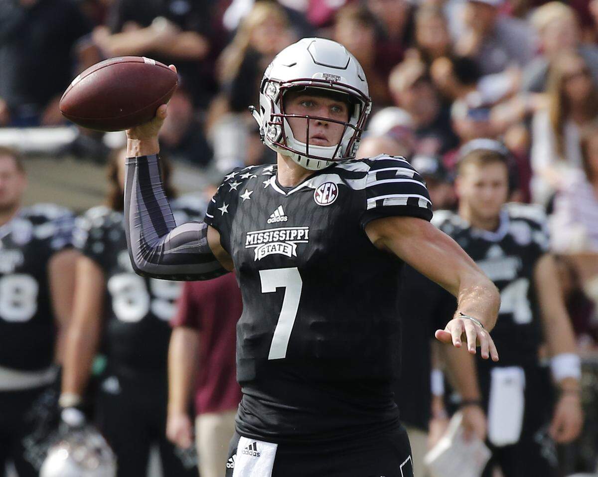 Mississippi State quarterback Nick Fitzgerald. 