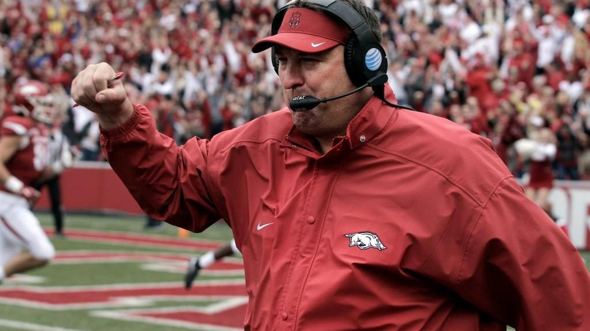 Arkansas head coach Bret Bielema would like to see college football players have more options when it comes to the NFL draft process.