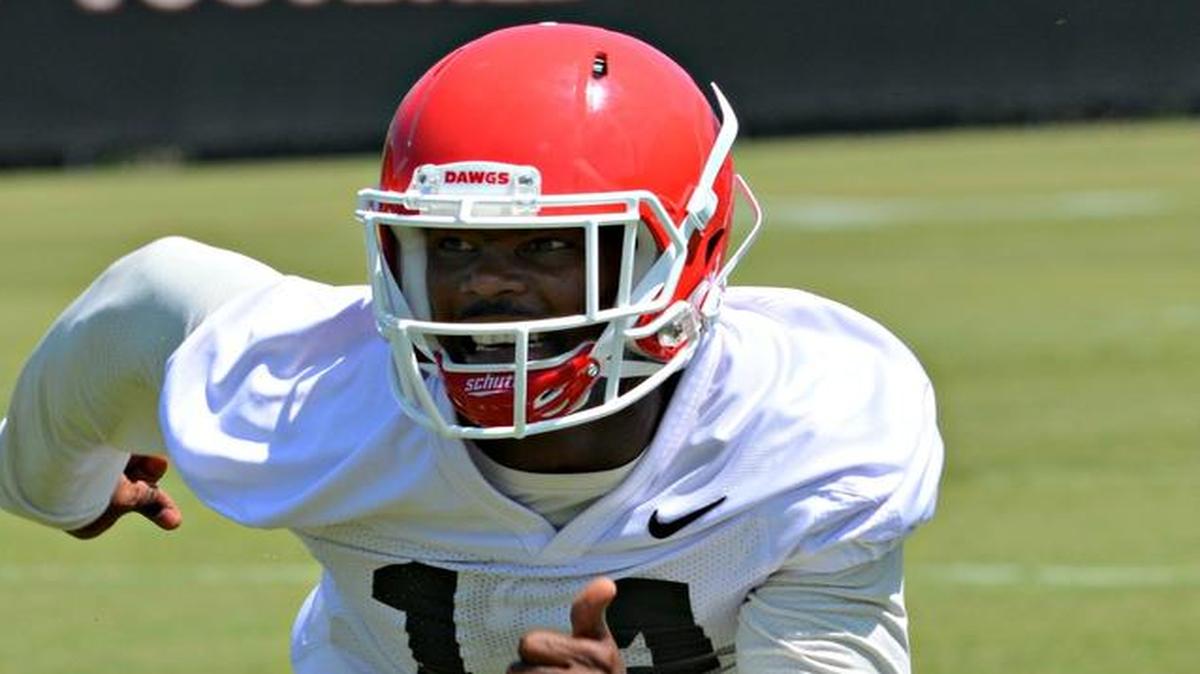 Georgia defensive back Malkom Parrish missed the first three games with a broken foot.