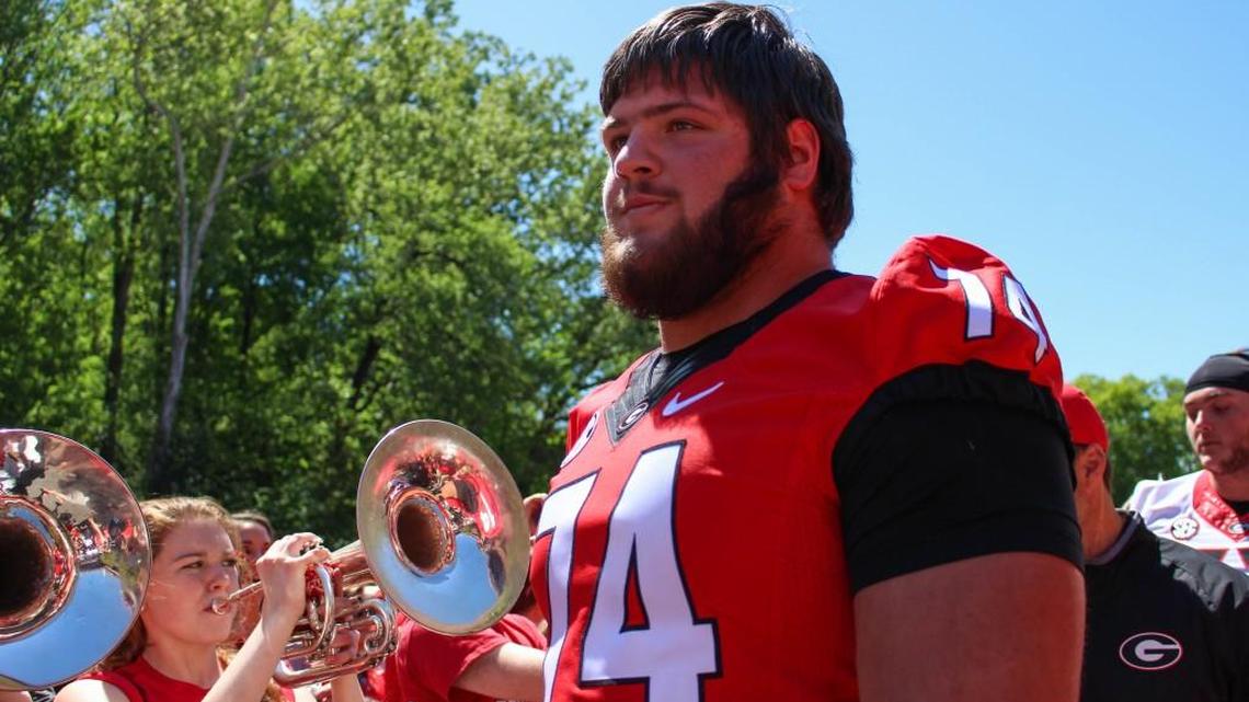 Georgia offensive lineman Ben Cleveland.