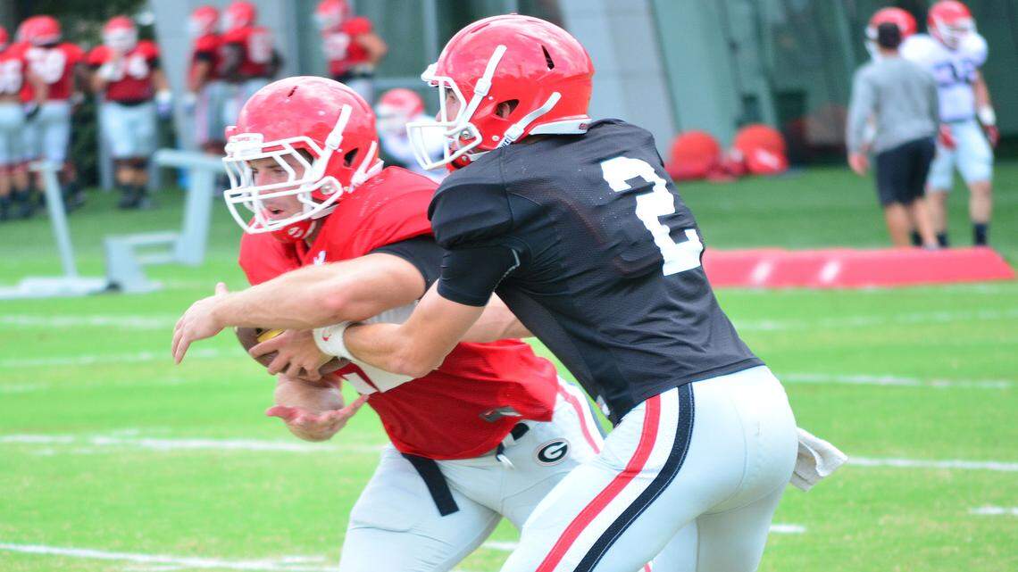 Sam Vaughn (2) will be among Georgia's scout-teamers tasked with giving the first team defense a look at Georgia Tech's option offense. 