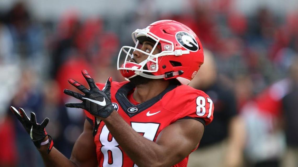 Georgia receiver Tyler Simmons will look to put himself in position for a bigger role in 2017.