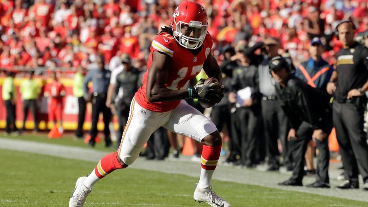 Kansas City Chiefs wide receiver Chris Conley, who played in college at Georgia, is entering his third NFL season.