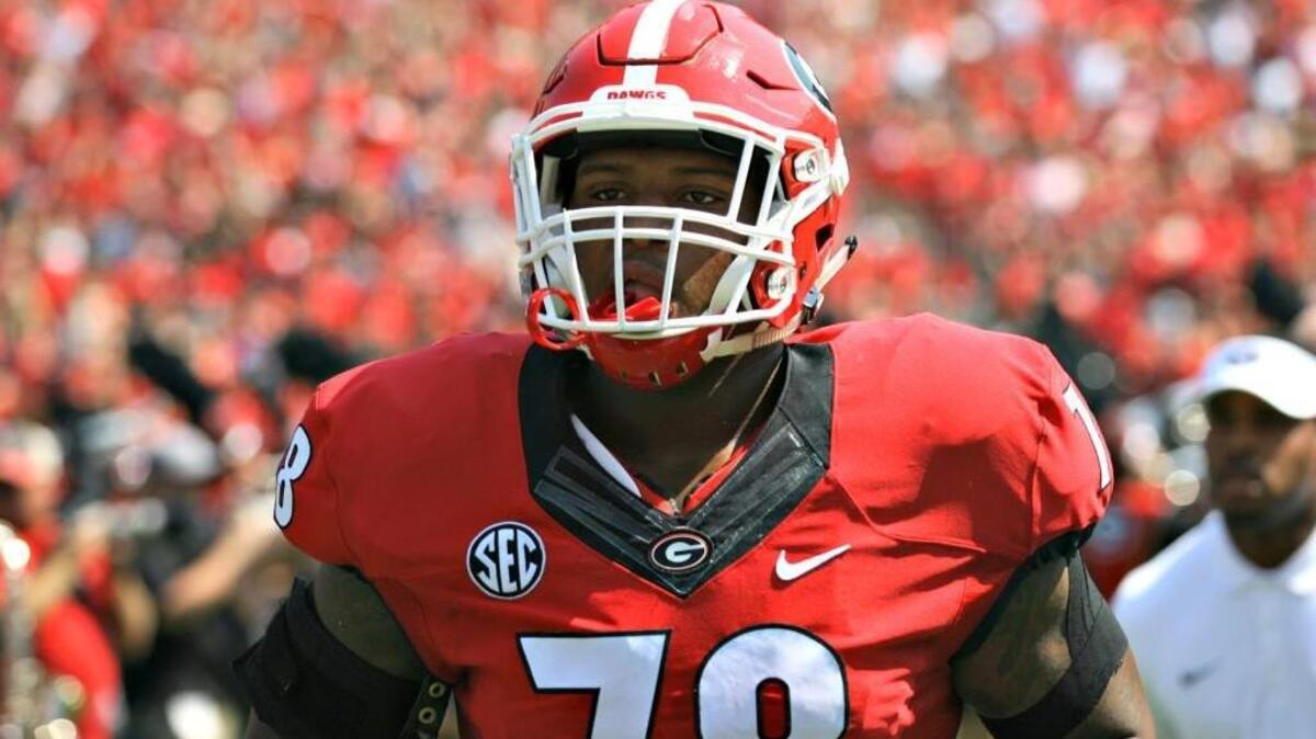 Georgia defensive tackle Trenton Thompson (78) has been rehabbing with the program. Waivers have been filed to allow Thompson to sit in on team meetings.
