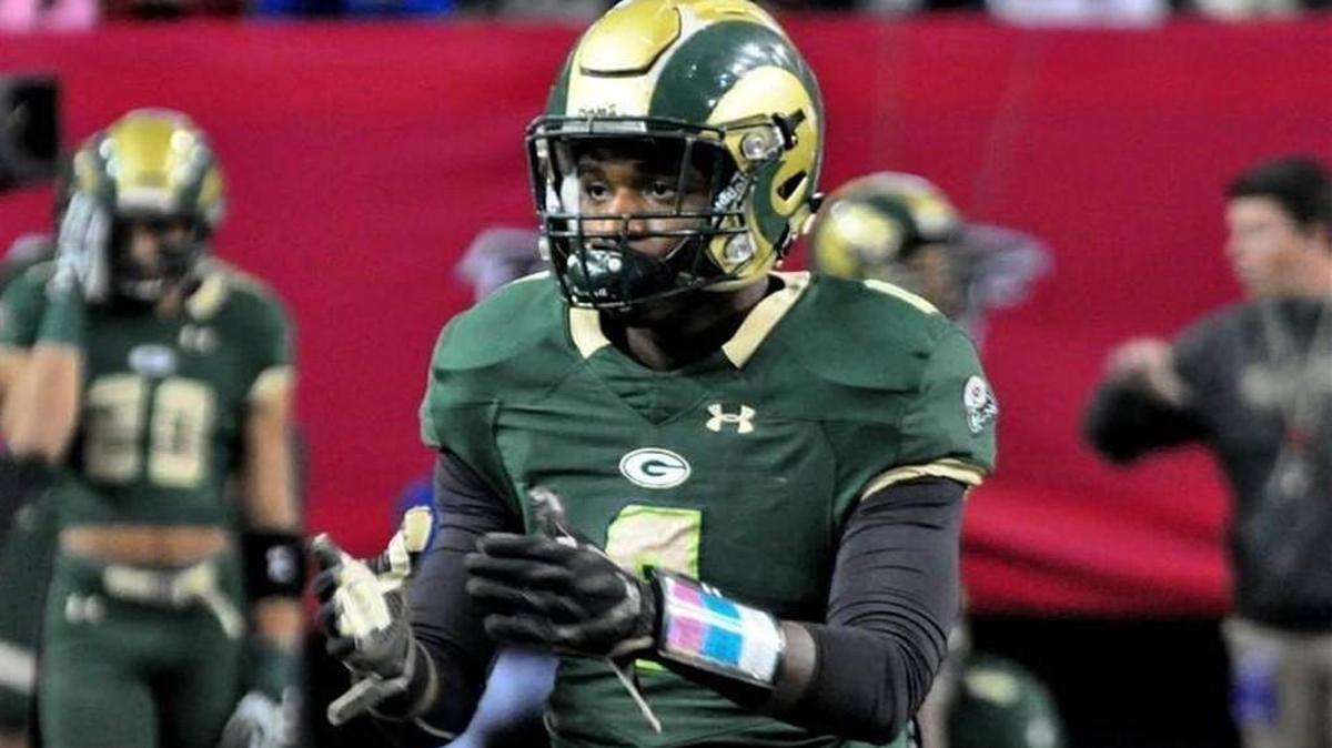 Deangelo Gibbs, photographed when he was at Grayson, has been running with Georgia’s first team during spring practice.