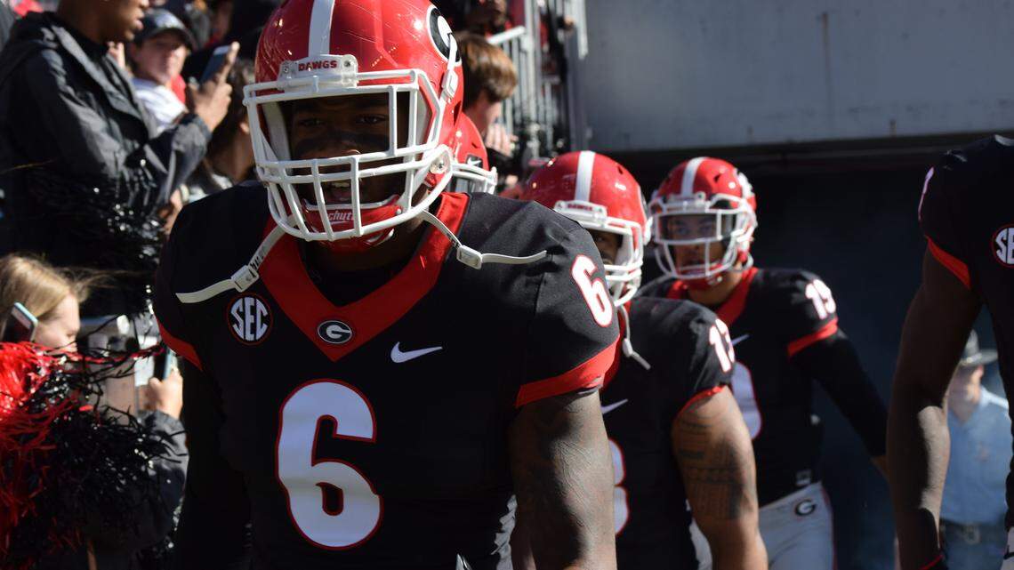 Georgia inside linebacker Natrez Patrick.  