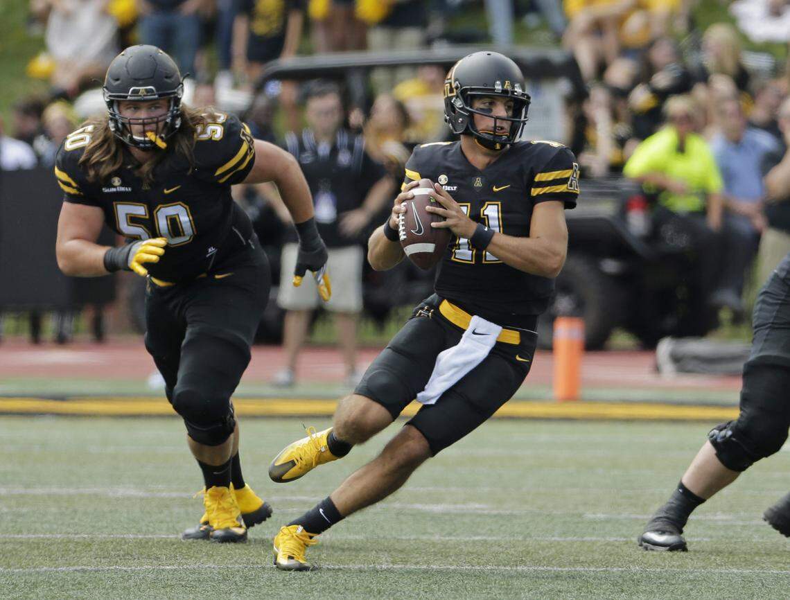 Appalachian State quarterback Taylor Lamb. 