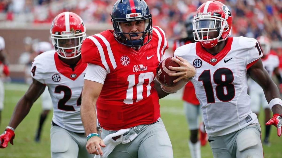 Mississippi quarterback Chad Kelly hit some big plays on run-pass options in last Saturday’s win over Georgia.