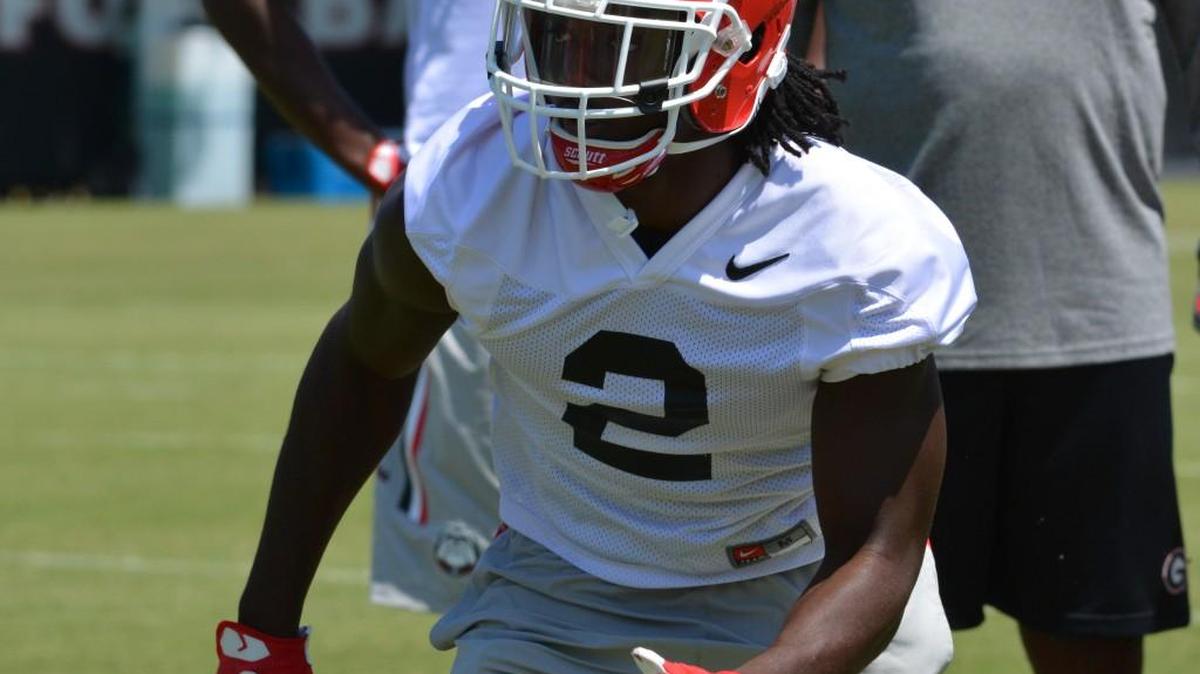 Georgia defensive back Richard LeCounte saw some first-team action Saturday.
