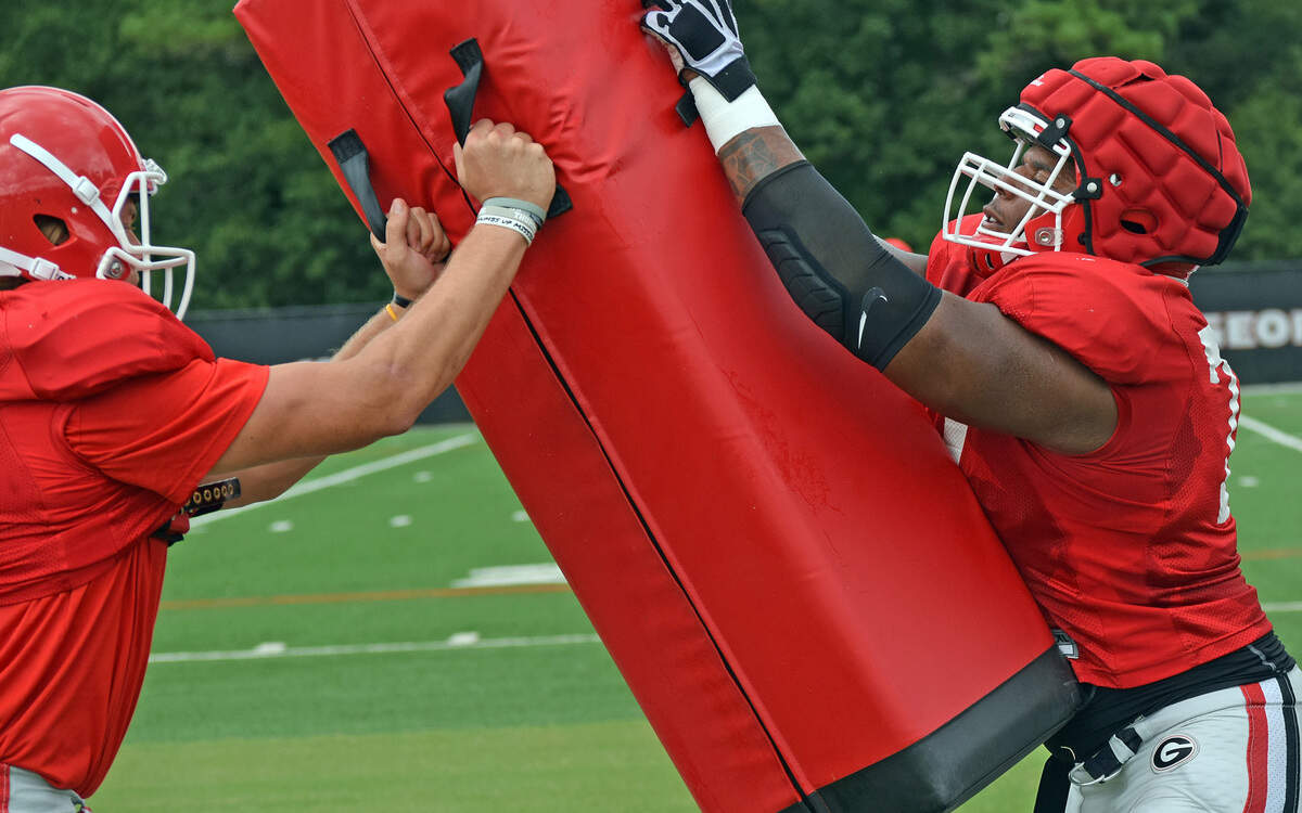Isaiah Wynn, along with Tyler Catalina, were seen running with the first-team offensive line on Monday.