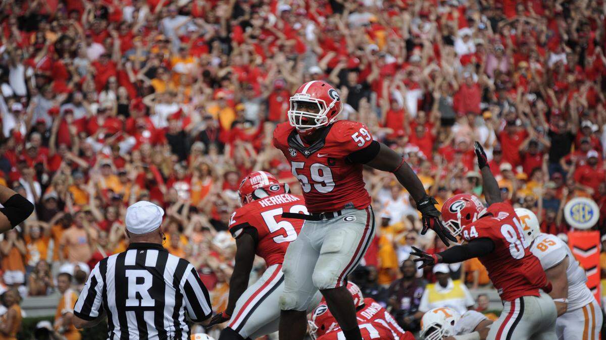 Jordan Jenkins has evolved into more of a vocal leader for Georgia heading into the 2015 season. 