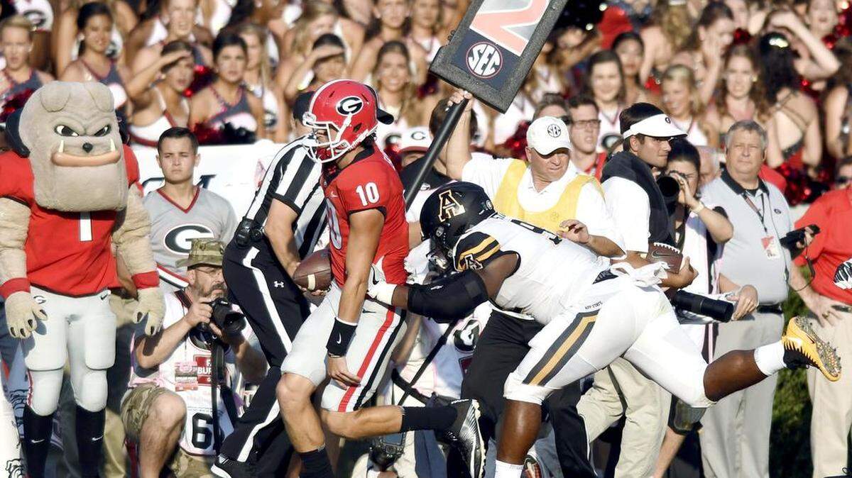 Jacob Eason was injured in Georgia's game against Appalachian State and didn't start another game this year.