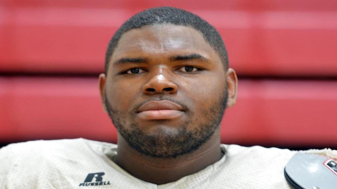 Warner Robins offensive lineman Tez Raybon.