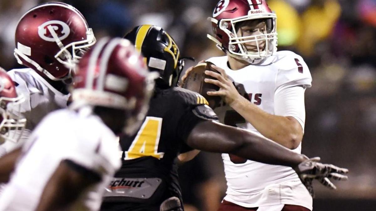 Warner Robins quarterback Dylan Fromm (6) and the Demons are 5-0.