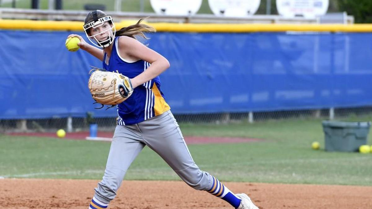 Tattnall Square shortstop Jaelyn Darley throws to first base during infield practice Tuesday.