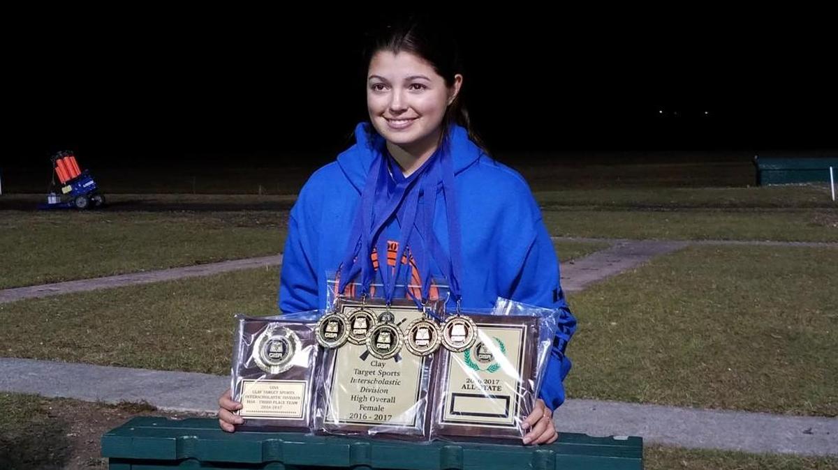 Windsor junior Alexis Eidson won the GISA interscholastic clay target championship Saturday in Savannah.