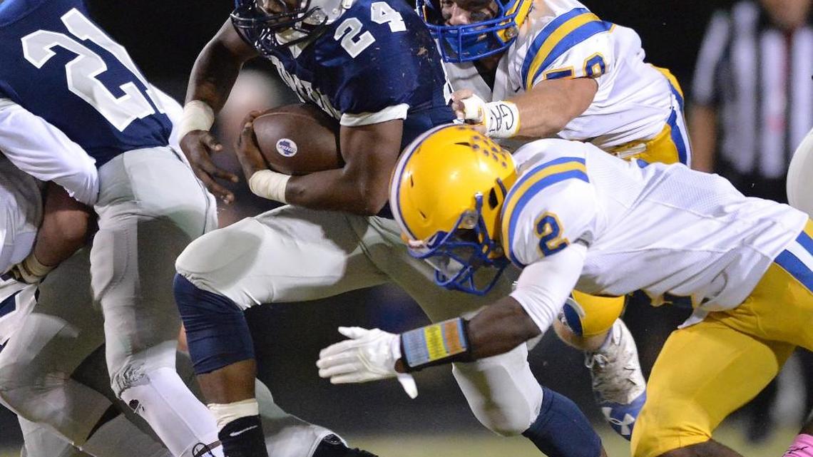 Kasey Sanders (24) and the Stratford Eagles will play Friday at Aquinas.