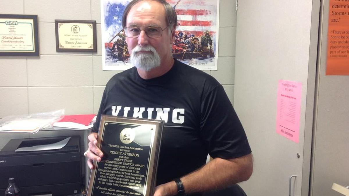 Longtime FPD teacher and coach Rennie Atkinson was honored last week with the GISA Distinguished Service Award for his work with the GISA Coaches Association.