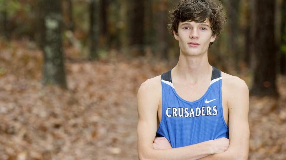 Jacob McLeod of Trinity Christian is the All-Middle-Georgia Cross Country Boys Runner of the Year.