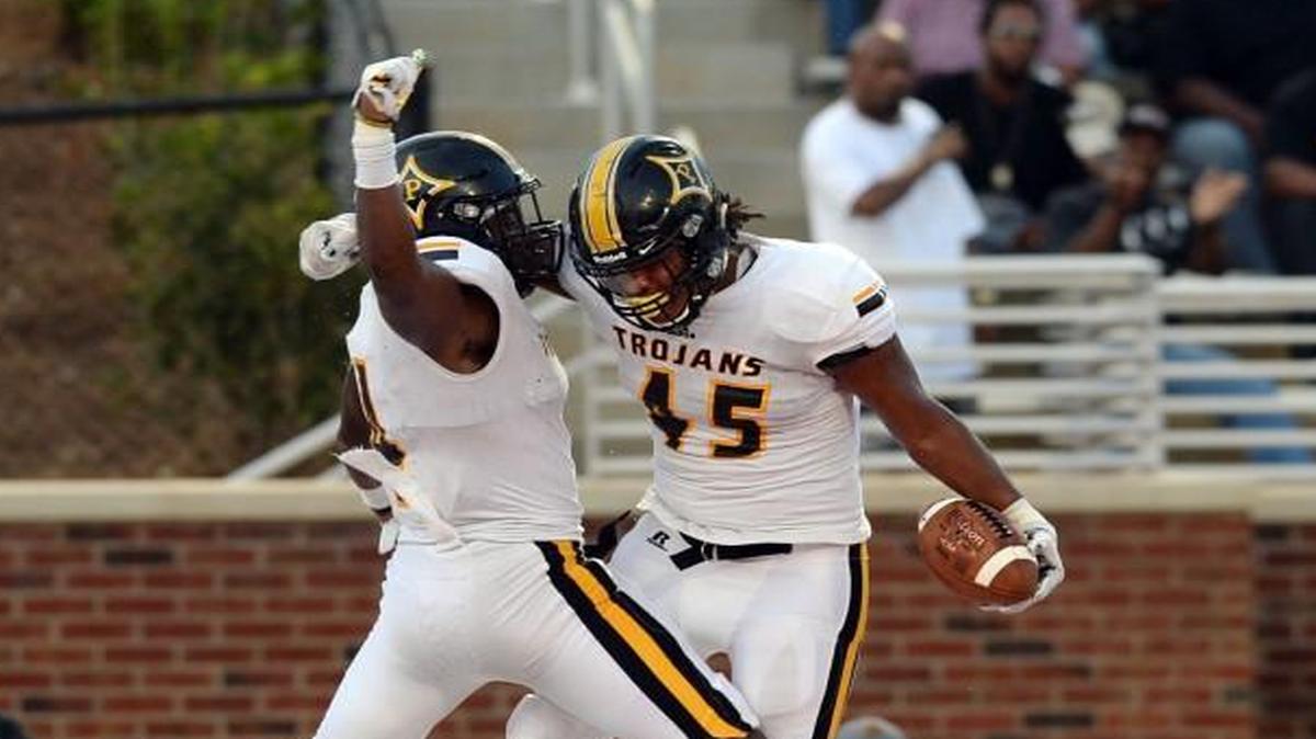 Peach County's Sergio Allen (45) and the Trojans host Warner Robins on Friday night.