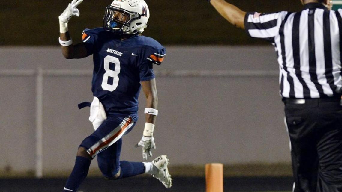 Safety Isaiah Nelson and the Northside Eagles host Coffee on Friday.