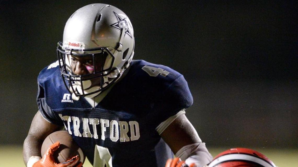 Tyler Jordan (4) and the Stratford Eagles are 7-0 entering their game at Wilkinson County.