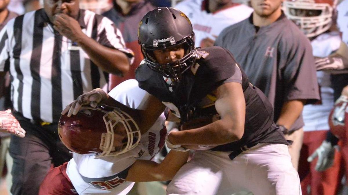 Zach Harvey (24) and the Mary Persons Bulldogs will host North Clayton on Friday in the first round of the GHSA Class 4A playoffs.