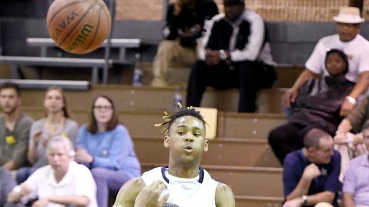 Devin Butts, 3, passes the ball in this 2017 Telegraph file photo. Then at Stratford, Butts would go on to play collegiate basketball at several universities, completing his career at North Carolina Central University. He died on May 5.