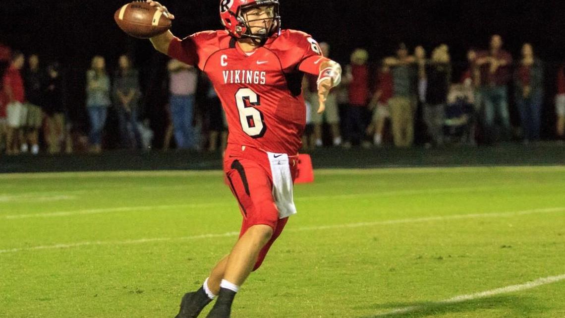 FPD's Dalton Cox (6) passed for more than 300 yards in a romp over Mount de Sales.