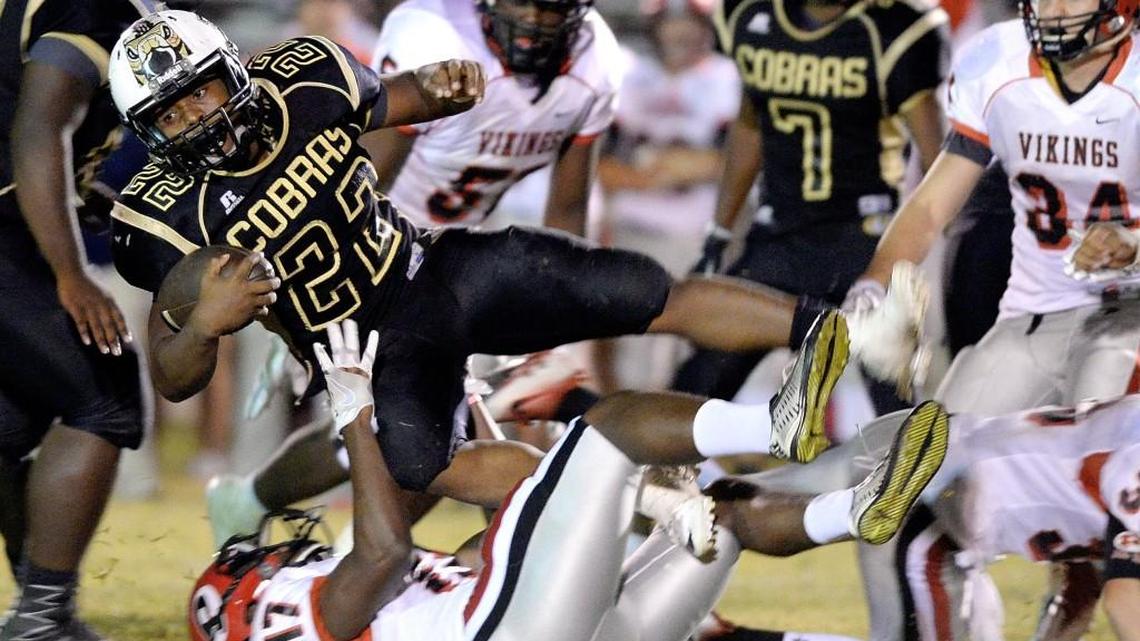 Twiggs County running back Ja'mon Height (22) leads Middle Georgia in rushing.