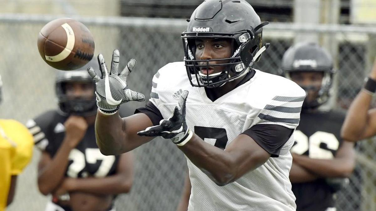 Peach County receiver Kearis Jackson and the Trojans face off with Houston County on Aug. 25 to open the season.