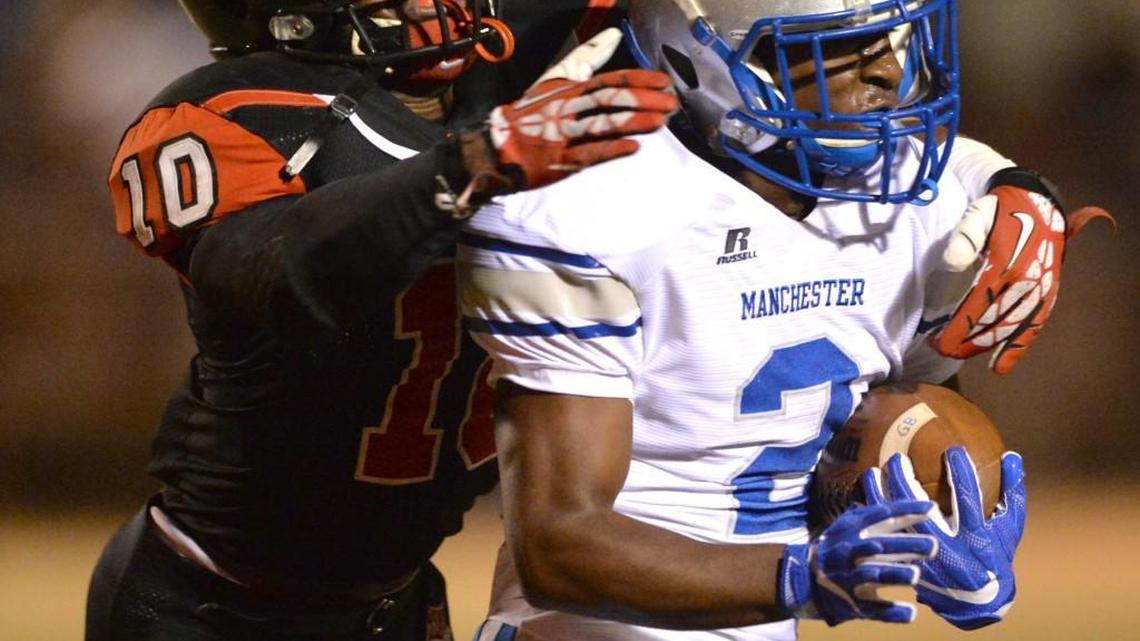 Senior linebacker Kentarius Felton (10) and the Macon County Bulldogs host ECI on Friday.