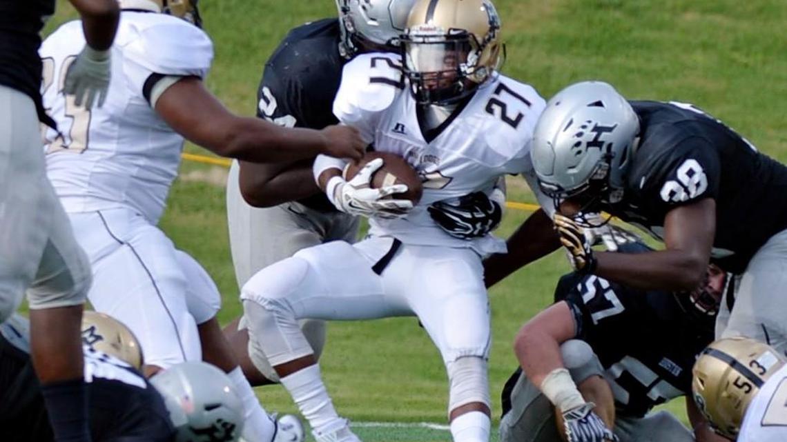 Mary Persons’ Quen Wilson (27) is part of a talented and deep running back corps for the Bulldogs..