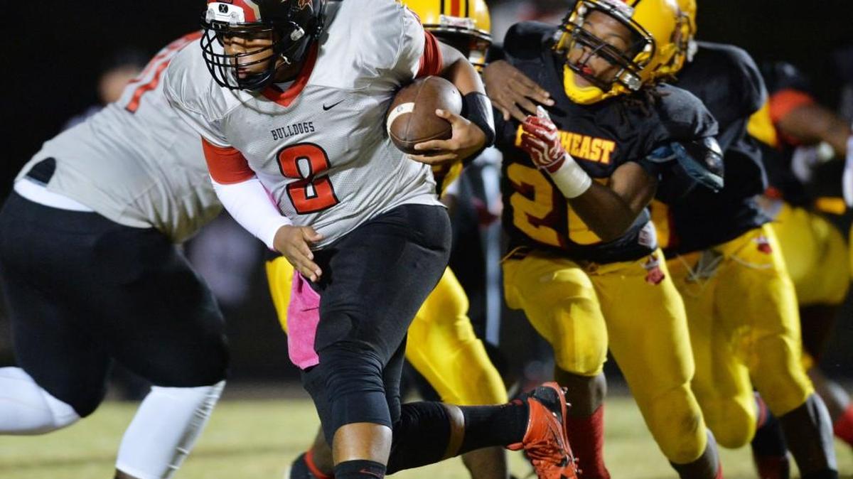 Macon County’s K’hari Lane (8) is one of the top quarterbacks in Middle Georgia.